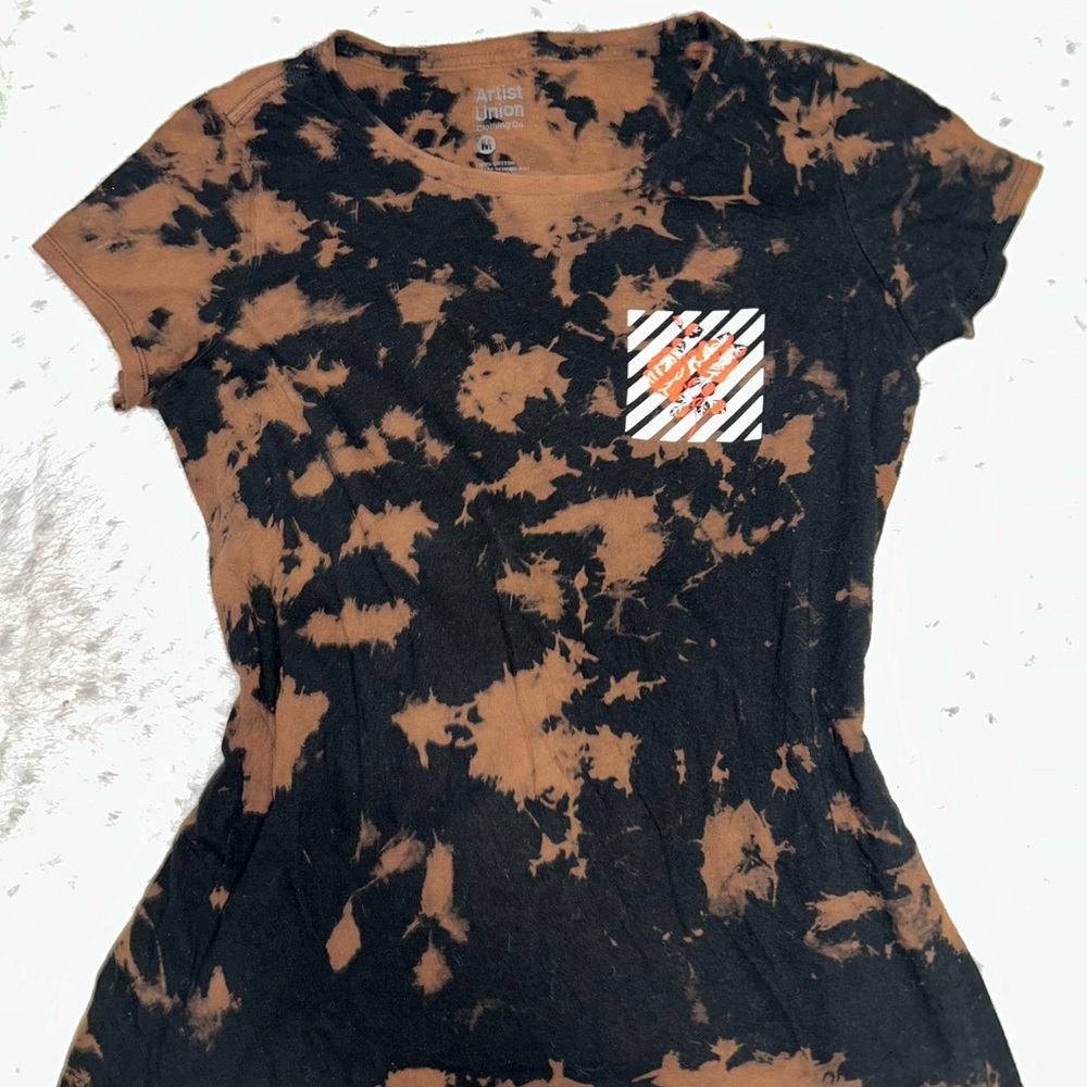 Artist Union Clothing Co. Black and Brown Tie-Dye Tee
